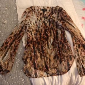 Flowy and slightly sheer blouse